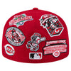 Red Cincinnati Reds All Over Logo Gray Bottom 59FIFTY New Era Fitted