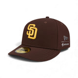 Brown San Diego Padres GORE-TEX Pre Curved Brim Gray Bottom New Era 59Fifty Fitted