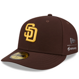 Brown San Diego Padres GORE-TEX Pre Curved Brim Gray Bottom New Era 59Fifty Fitted