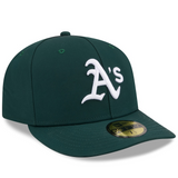 Dark Green Oakland Athletics GORE-TEX Pre Curved Brim Gray Bottom New Era 59Fifty Fitted