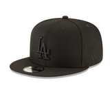 Black on Black Los Angeles Dodgers Gray Bottom 2024 World Series Champions Side Patch New Era 9Fifty Snapback