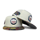 Off White Chicago Cubs Camo Visor Gray Bottom 2025 Tokyo Series Side Patch New Era 59Fifty Fitted