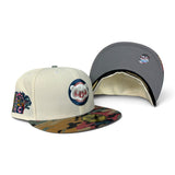 Off White Chicago Cubs Camo Visor Gray Bottom 2025 Tokyo Series Side Patch New Era 59Fifty Fitted