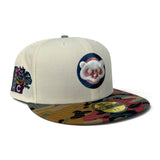 Off White Chicago Cubs Camo Visor Gray Bottom 2025 Tokyo Series Side Patch New Era 59Fifty Fitted