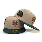 Peach New York Mets Green Visor Gray Bottom Polo Grounds NY Side Patch New Era 59Fifty Fitted