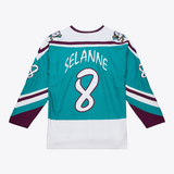 Mitchell & Ness Blue Line Teemu Selanne Anaheim Ducks 1995 Authentic Hockey Jersey