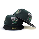 Dark Green Toronto Blue Jays Black Visor Gray Bottom 30th Anniversary Side Patch New Era 59Fifty Fitted