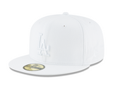 White Los Angeles Dodgers Gray Bottom 2024 World Series Champions Side Patch New Era 59Fifty Fitted