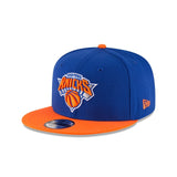 Royal Blue New York Knicks Orange Visor Gray Bottom 2026 Finals Participation Side Patch New Era 9Fifty Snapback