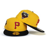 Yellow Pittsburgh Pirates Black Visor Gray Bottom 2006 All Star Game Side Patch New Era 59Fifty Fitted