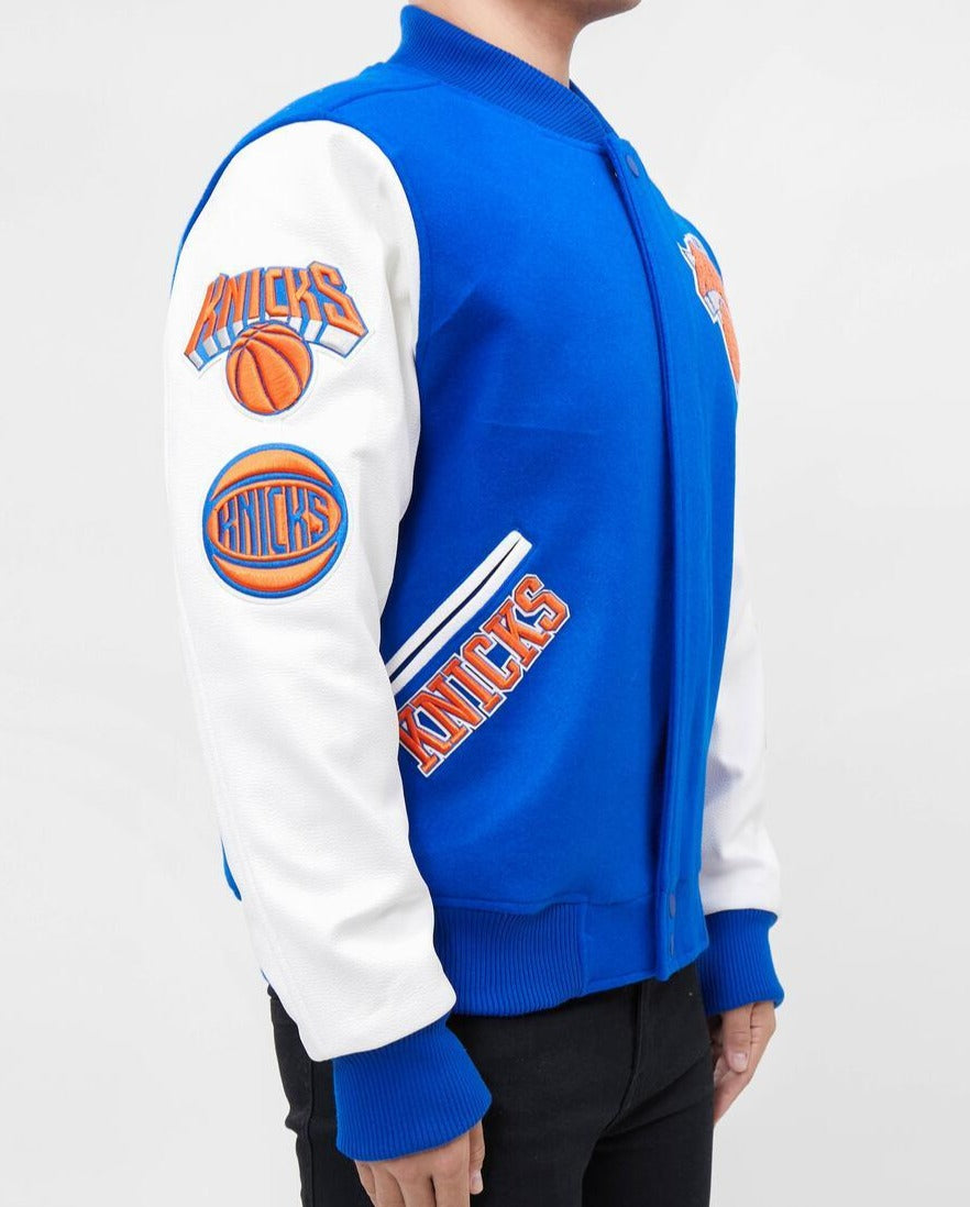 New York Knicks 10 Varsity Wool Black Jacket