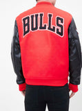Pro Standard NBA Chicago Bulls Wool Varsity Red / Black Heavy Jacket