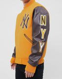 Pro Standard MLB New York Yankees Wool Varsity Brown Heavy Jacket