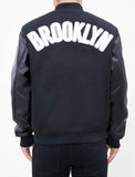 Pro Standard NBA Brooklyn Nets Wool Varsity Black Heavy Jacket