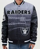 Las Vegas Raiders Pro Standard Remix Full-Zip Black Varsity Jacket
