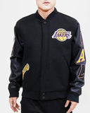 Pro Standard Los Angeles Lakers Wool Varsity Black Heavy Jacket