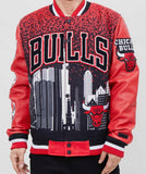 Chicago Bulls Pro Standard Red Remix Full-Zip Varsity Jacket