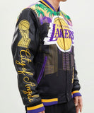 Los Angeles Lakers Pro Standard Remix Full-Zip Black Varsity Jacket