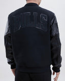 Pro Standard Chicago Bulls Black Wool Varsity Heavy Jacket
