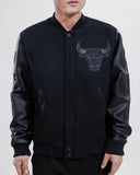 Pro Standard Chicago Bulls Black Wool Varsity Heavy Jacket