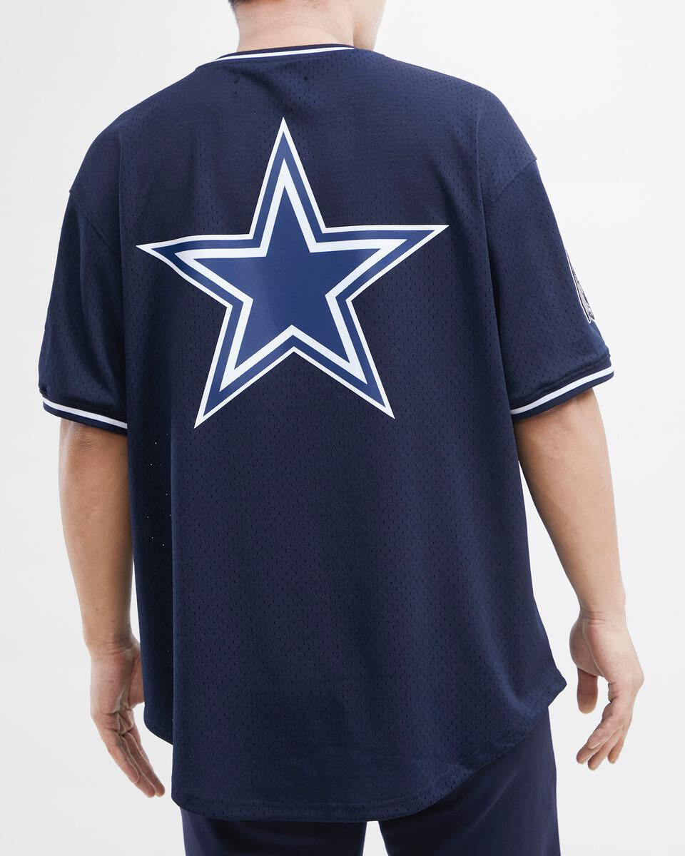 dallas cowboys dress shirt Throwback Performance Aloha Officially licensed Dallas Cowboys Pro Standard Navy