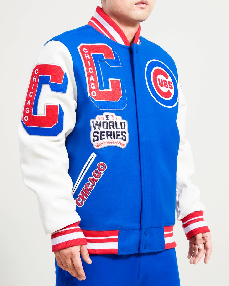 Blue and White MLB Chicago Cubs Varsity Jacket - Jackets Expert