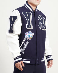 Navy Blue New York Yankees Pro Standard Logo Mashup Wool Varsity
