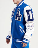 Royal Blue Los Angeles Dodgers Pro Standard  Logo Mashup Wool Varsity Heavy Jacket