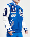 Royal Blue Los Angeles Dodgers Pro Standard  Logo Mashup Wool Varsity Heavy Jacket