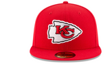 Red Kansas City Chiefs New Era Super Bowl LVII Side Patch 59FIFTY Fitted Hat