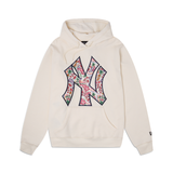 Off White New York Yankees Water Color Floral New Era Hoodie