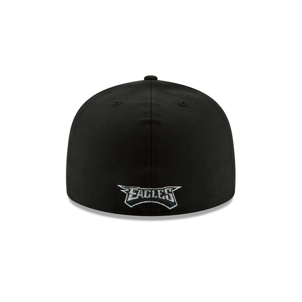 Black Philadelphia Eagles New Era Super Bowl LVII Side Patch 59FIFTY F Exclusive Fitted Inc