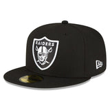 Black Las Vegas Raiders Gray Bottom 2001 Pro Bowl Side Patch New Era 59Fifty Fitted