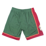 1995-96 Roard Seattle SuperSonics Mitchell & Ness Green / Red Hardwood Classics Swingman Shorts