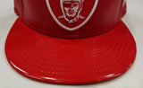 New Era NFL Faux Red Leather Shield Oakland Raiders 9Fifty Snapback Hat