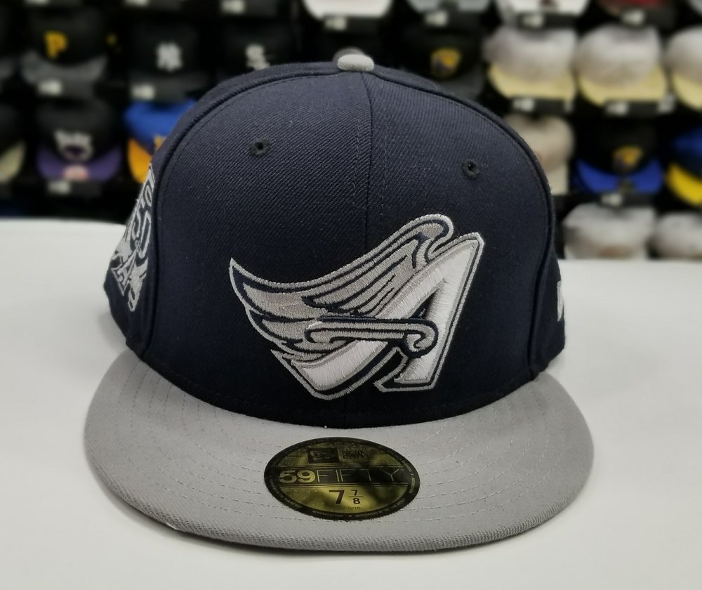 New Era 59Fifty San Los Angeles Angels Navy / gray 50th Anniversary Fitted Hat