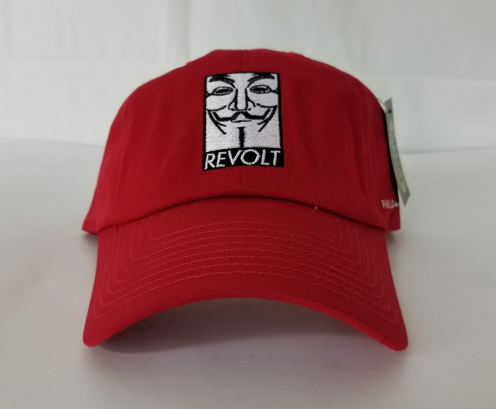 REVOLT Logo By Field Grade Red Dad Hat Strapback