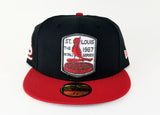 New Era MLB St. Louis Cardinals Black / Red 59Fifty Fitted Hat