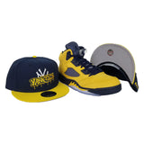 Matching New Era New York Yankees Graffiti Snapback Hat For Jordan 5 Michigan