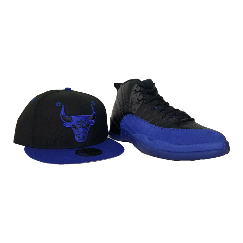 Matching New Era Chicago Bulls Fitted Hat for Jordan 12 Game Royal