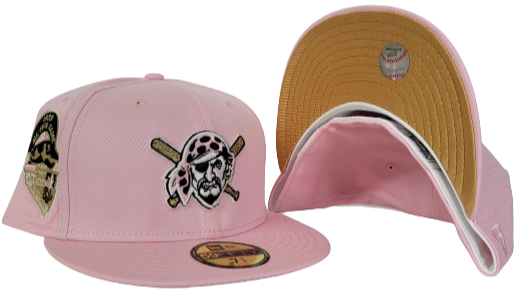 Pink Pittsburgh Pirates Gold Bottom 1959 All Star Game Side Patch New Era 59Fifty Fitted