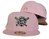 Pink Pittsburgh Pirates Gold Bottom 1959 All Star Game Side Patch New Era 59Fifty Fitted