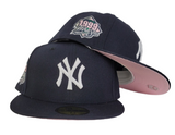 New York Yankees Navy Pink Bottom 1999 World Series New Era 59Fifty Fitted Hat
