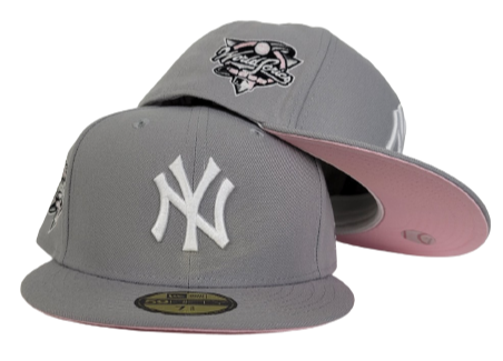 New York Yankees 2000 World Series 59FIFTY New Era Fitted Hats (Navy Gray Under BRIM) - NY Fitteds - Grey Bottom Custom 59FIFTY Caps 7 1/4