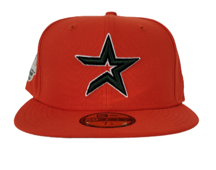 New Era 59Fifty Houston Astros 2005 World Series Orange Dark Green Miami 7  7/8