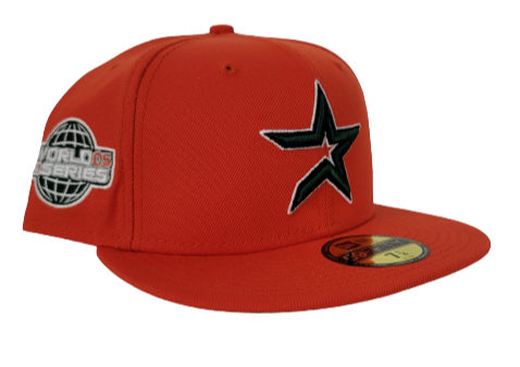 Orange Houston Astros Dark Green Bottom 2005 World Series New Era 59Fifty  Fitted