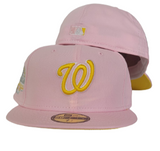 Pink Washington Nationals Yellow Bottom 2018 All Star Game New Era 59Fifty Fitted