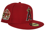 Red Los Angeles Angels Olive Green Bottom 35th Anniversary New Era 59Fifty Fitted