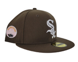 Brown Chicago White Sox Pink Bottom 5oth Anniversary Side patch New Era 59Fifty Fitted