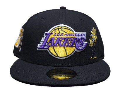 Los Angeles Lakers 17X Champions New Era 59Fifty fitted NBA Cap Hat blue  71/4